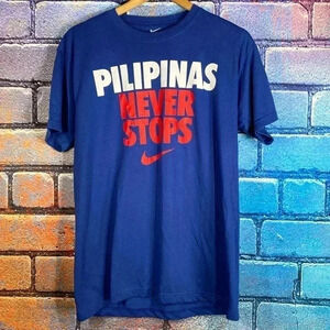 Nike Dri-Fit Women’s Philippians Never Stop T-Shirt Blue Large